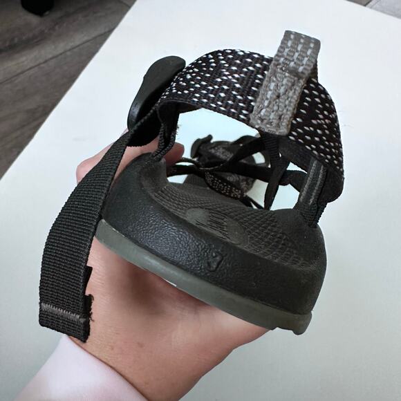 Chaco ZX1 Sport Sandals - Youth Size 3 - Black & White - Picture 4 of 4
